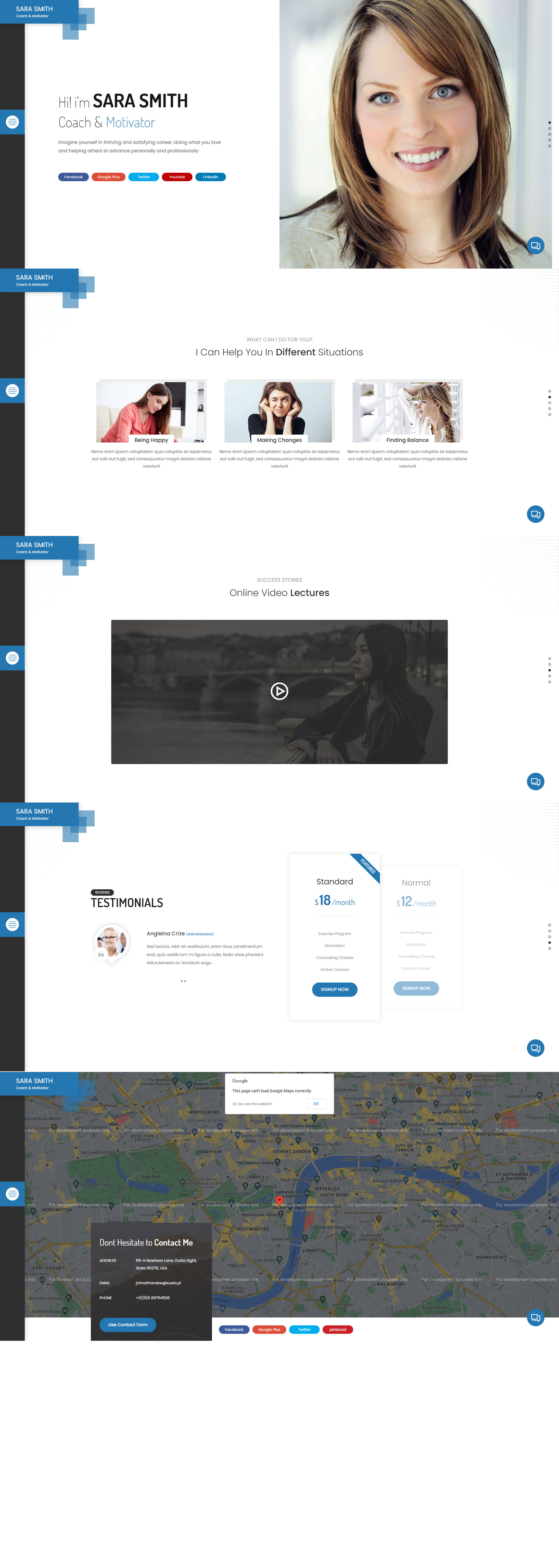 Resumere - Coach and Mentor Resume Portfolio HTML Template